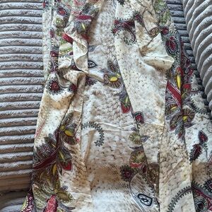 Floral Paisley Patterned Scarf Shaw